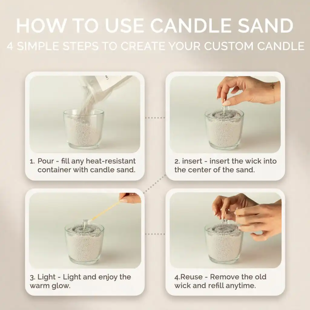 Fragranced Candle Sand - Dusty Rose - Maison de Roses - 300g