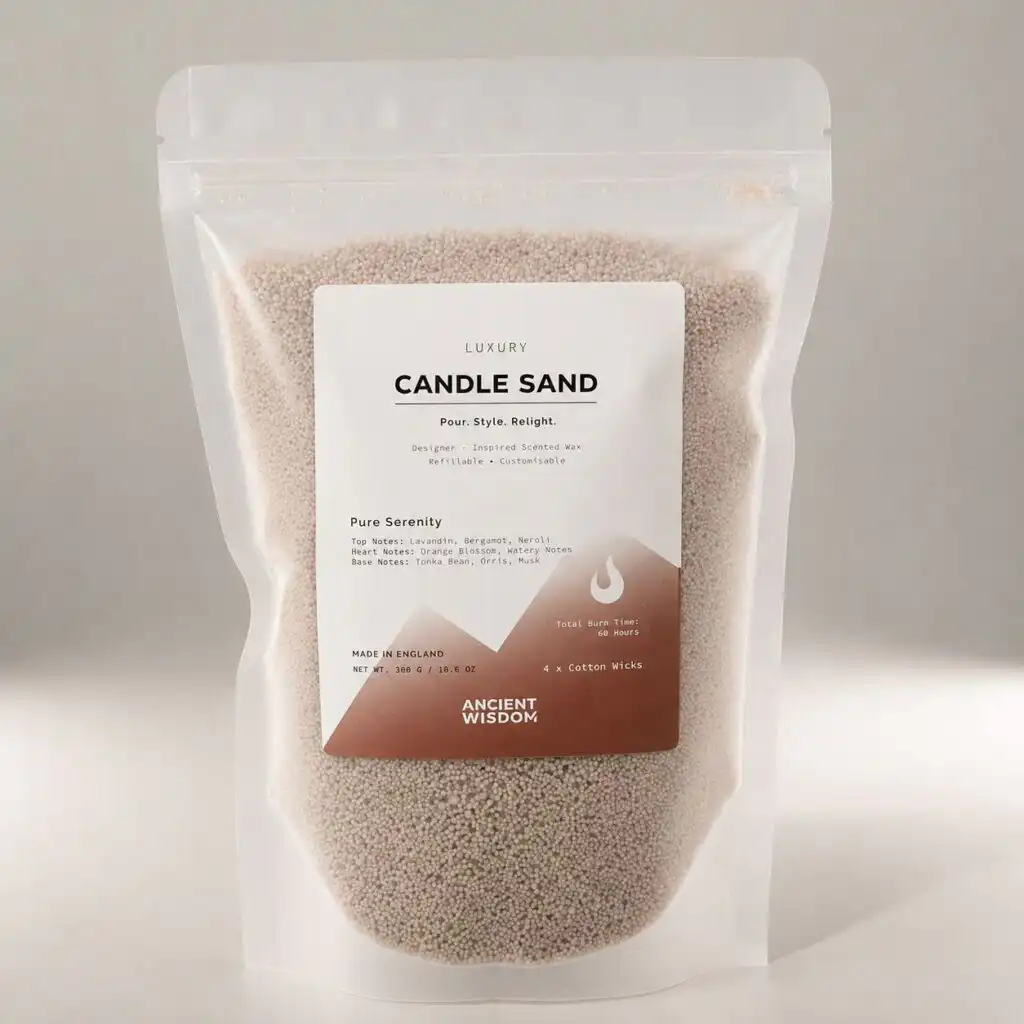 Fragranced Candle Sand - Latte Beige - Pure Serenity - 300g