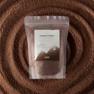 Fragranced Candle Sand - Mocha Brown - Crimson Crystal - 300g