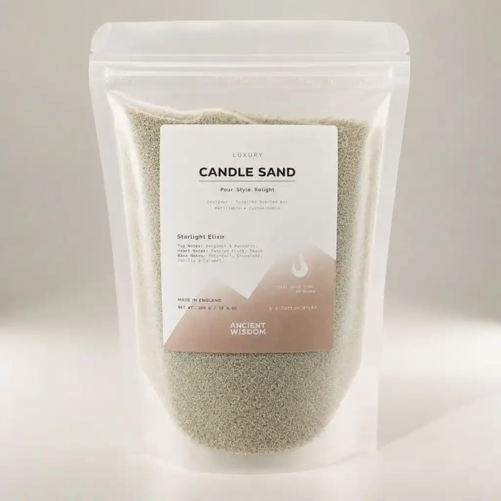 Fragranced Candle Sand - White - Starlight Elixir - 300g