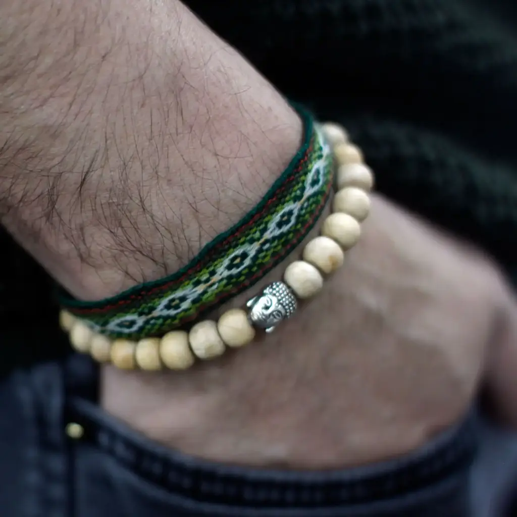 Fragrant Sandal Beads & Buddah Bangle | www.artisangoods.co.uk 3