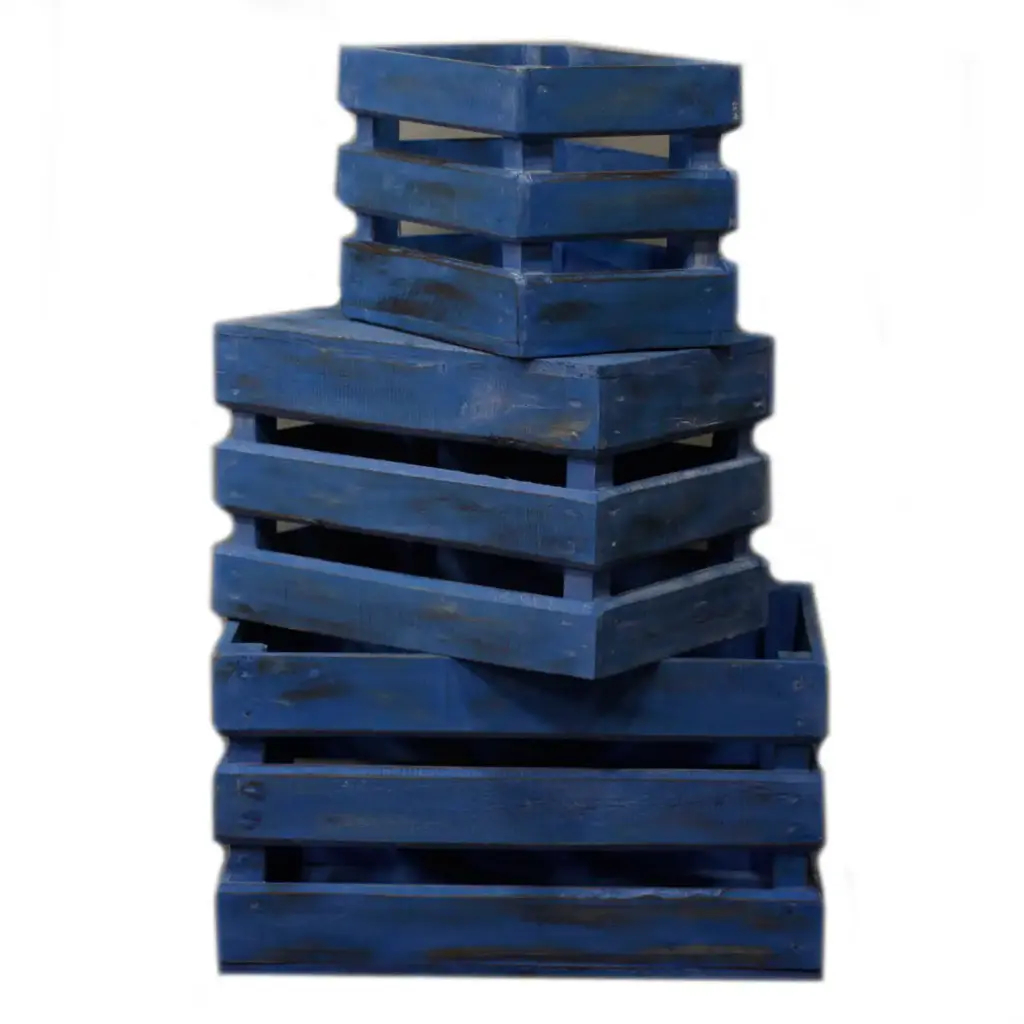 Fruit Box set of 3 – Bluewash | www.artisangoods.co.uk