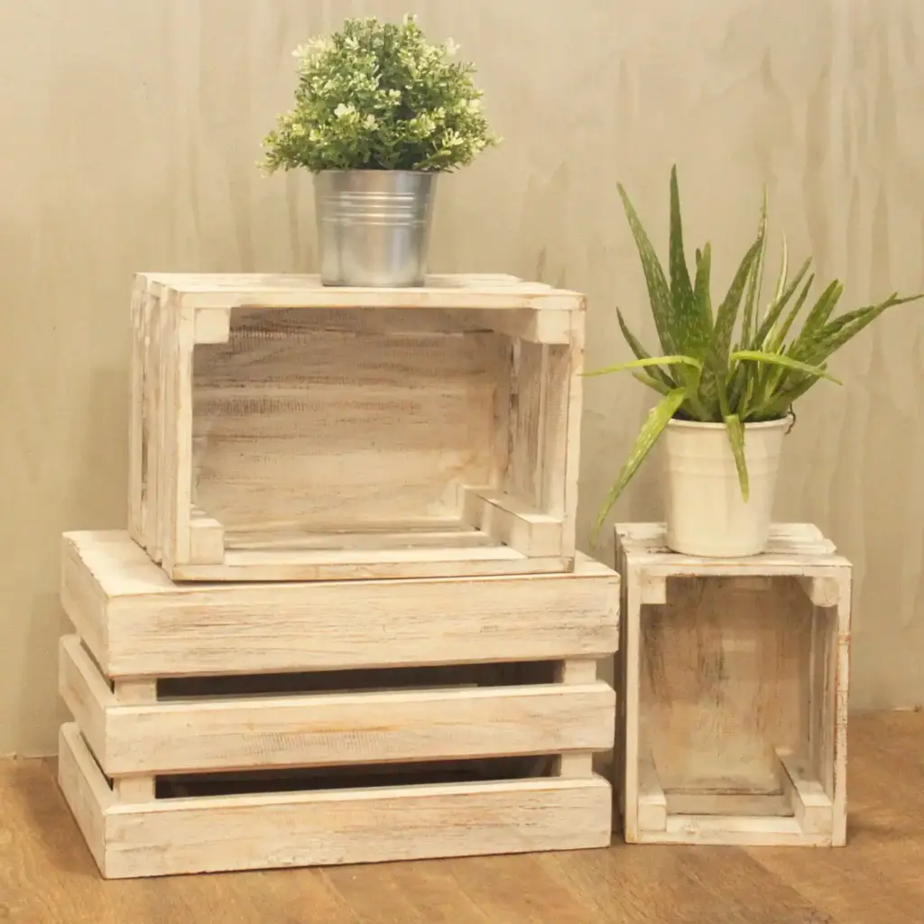 Fruit Box set of 3 – Whitewash | www.artisangoods.co.uk 4