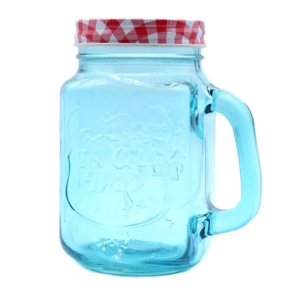 Funky Mason Jar – Ice Cold – Blue | www.artisangoods.co.uk Funky Mason Jar – Ice Cold – Blue | www.artisangoods.co.uk