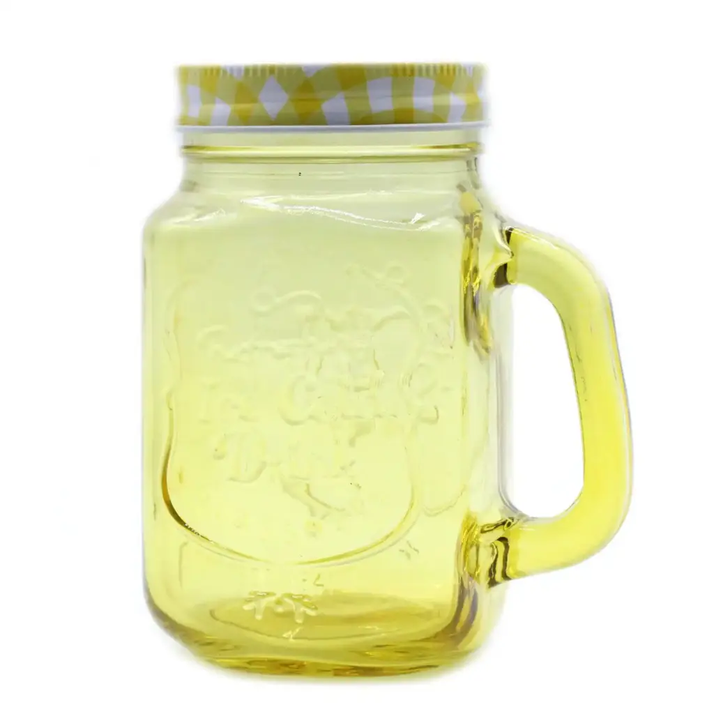 Funky Mason Jar – Ice Cold – Yellow | www.artisangoods.co.uk Funky Mason Jar – Ice Cold – Yellow | www.artisangoods.co.uk