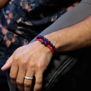 Gemstone Double Power Bracelets- Amethyst | www.artisangoods.co.uk 3