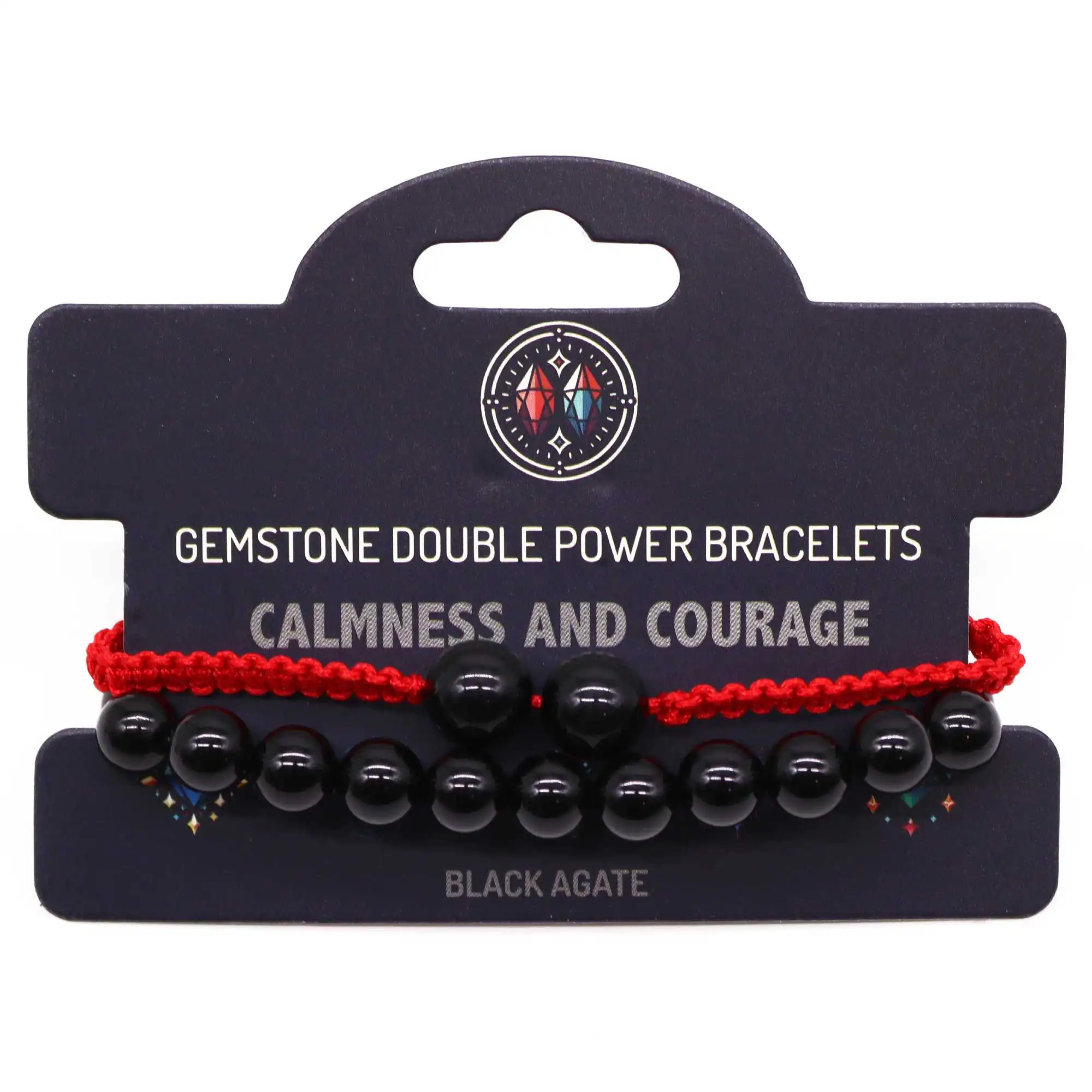 Gemstone Double Power Bracelets- Black Agate | www.artisangoods.co.uk 2 Gemstone Double Power Bracelets- Black Agate | www.artisangoods.co.uk 1