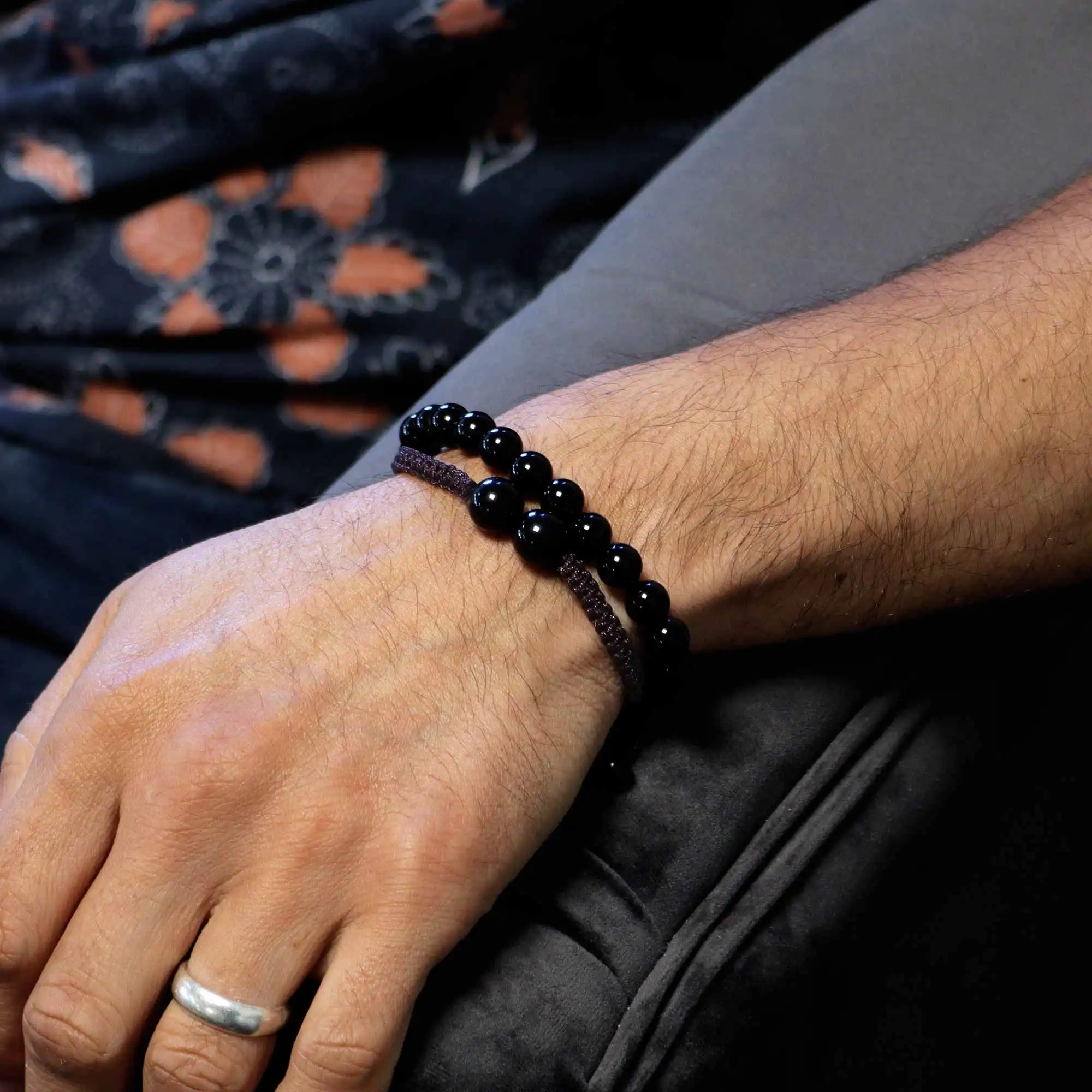 Gemstone Double Power Bracelets- Black Agate | www.artisangoods.co.uk 4 Gemstone Double Power Bracelets- Black Agate | www.artisangoods.co.uk 3
