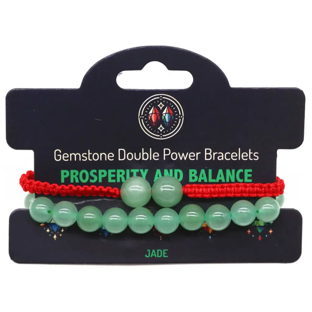 Gemstone Double Power Bracelets- Jade | www.artisangoods.co.uk