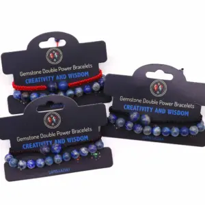 Gemstone Double Power Bracelets- Lapis Lazuli | www.artisangoods.co.uk 2