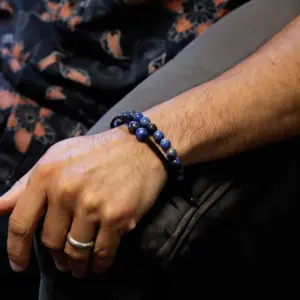 Gemstone Double Power Bracelets- Lapis Lazuli | www.artisangoods.co.uk 3