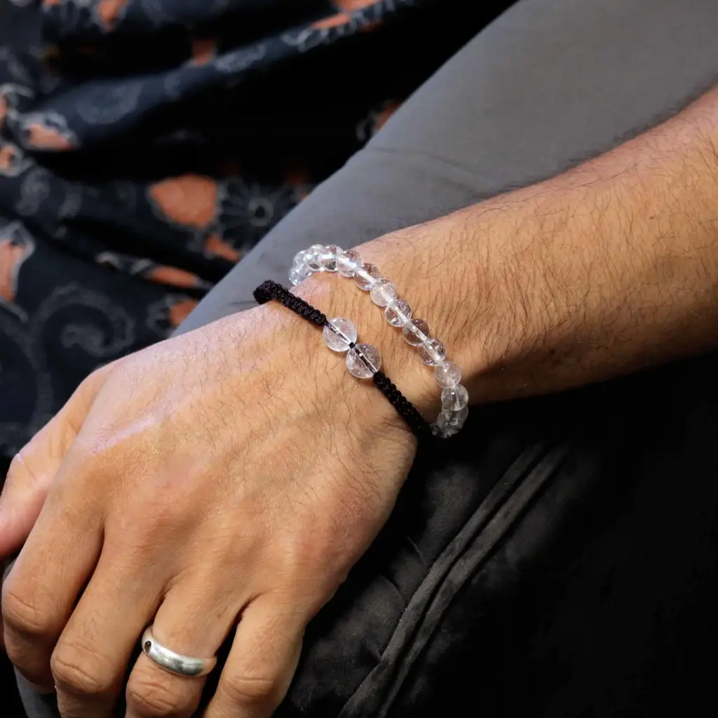 Gemstone Double Power Bracelets- Rock Quartz | www.artisangoods.co.uk 3 Gemstone Double Power Bracelets- Rock Quartz | www.artisangoods.co.uk 3