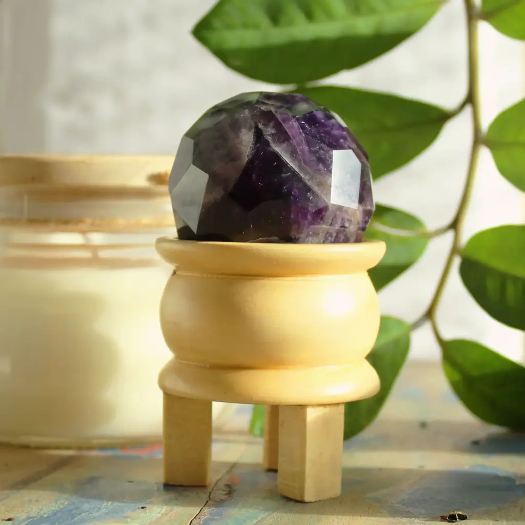 Gemstone Faceted Healing Ball & Stand – Amethyst | www.artisangoods.co.uk 3 Gemstone Faceted Healing Ball & Stand – Amethyst | www.artisangoods.co.uk 3