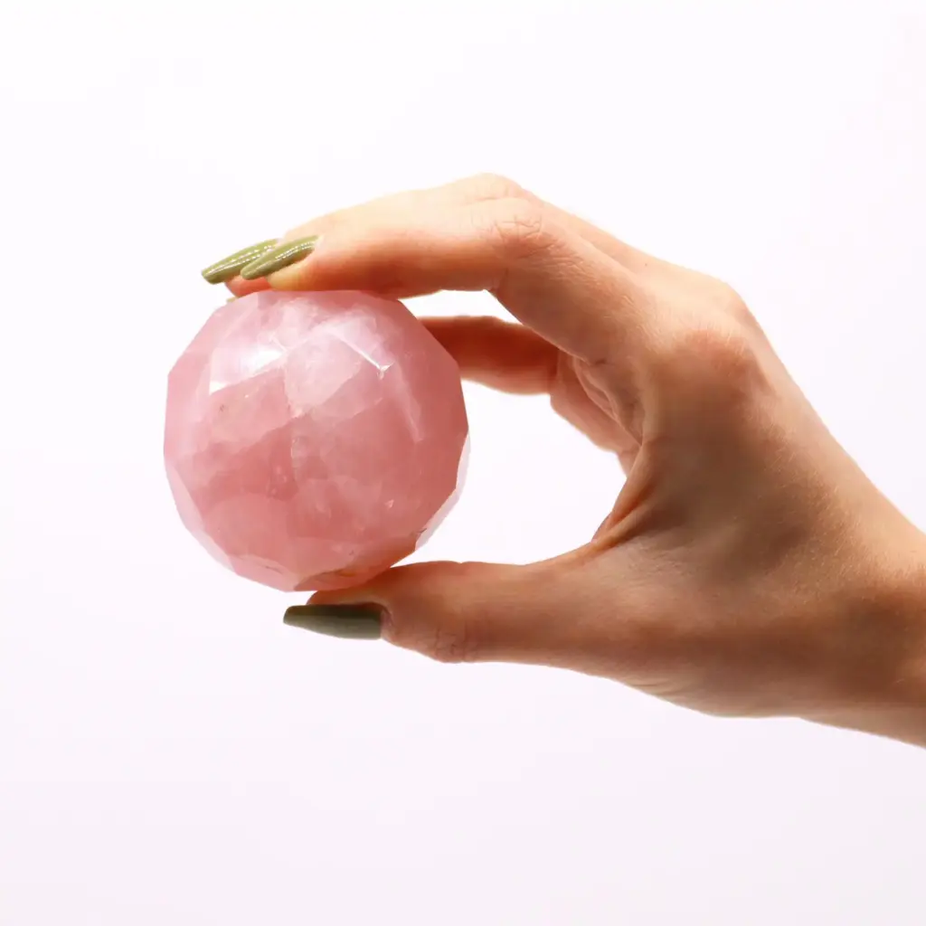 Gemstone Faceted Healing Ball & Stand – Rose Quartz | www.artisangoods.co.uk 4 Gemstone Faceted Healing Ball & Stand – Rose Quartz | www.artisangoods.co.uk 4