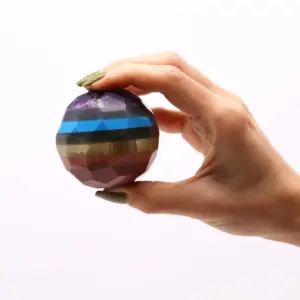 Gemstone Faceted Healing Ball & Stand – Seven Chakra | www.artisangoods.co.uk 4