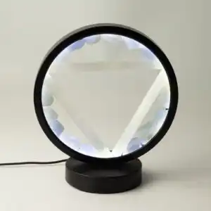 Gemstone Halo Lamp - Water - Aquamarine & Selenite