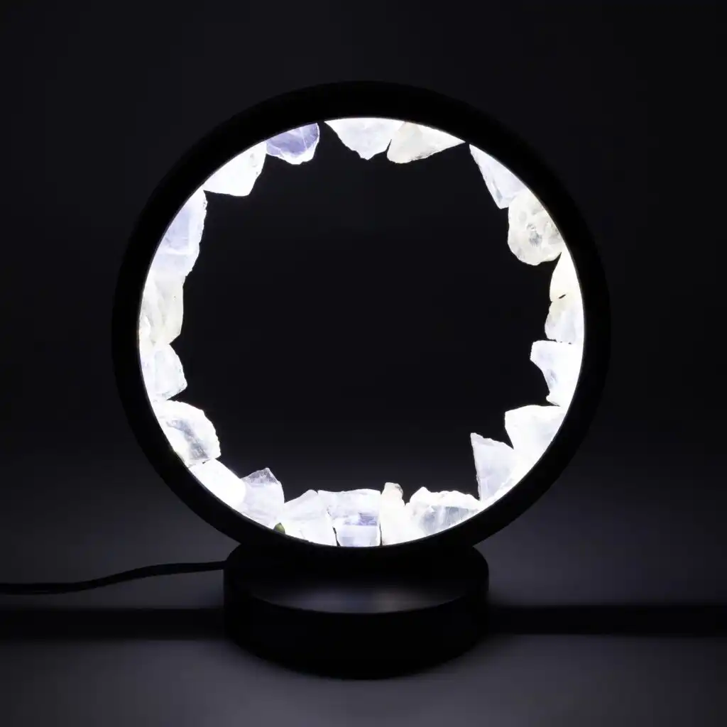 Gemstone Halo Lamp - Zen Mind - Clear Quartz