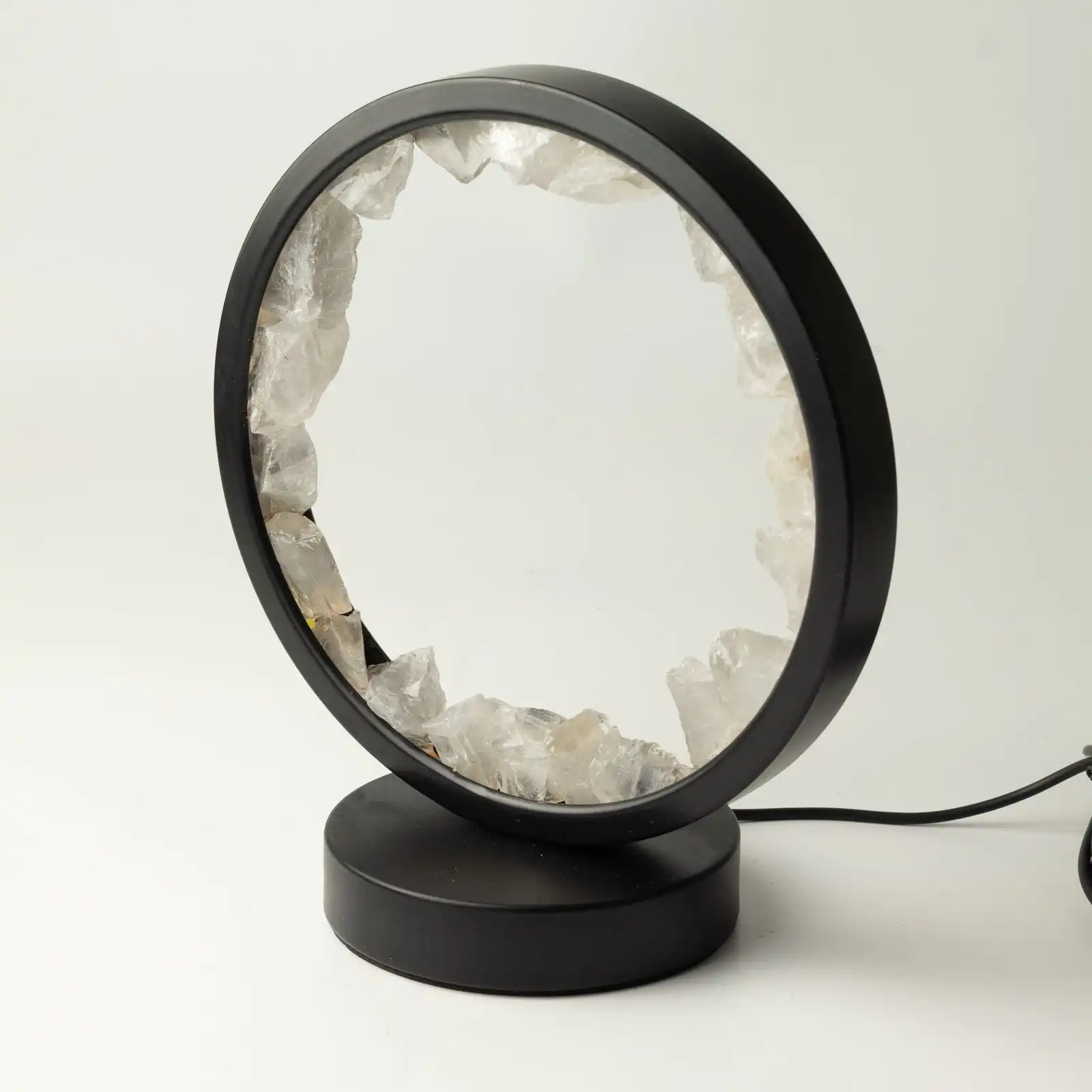Gemstone Halo Lamp - Zen Mind - Clear Quartz