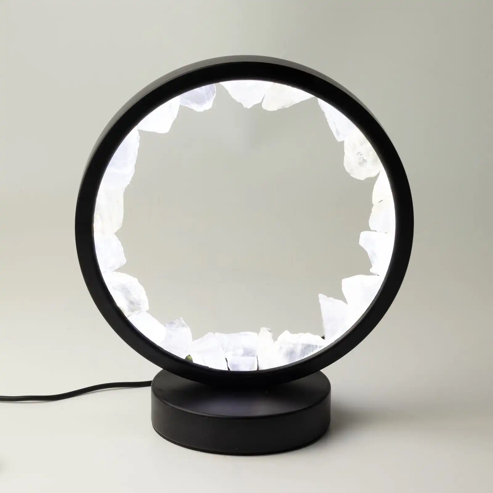 Gemstone Halo Lamp - Zen Mind - Clear Quartz