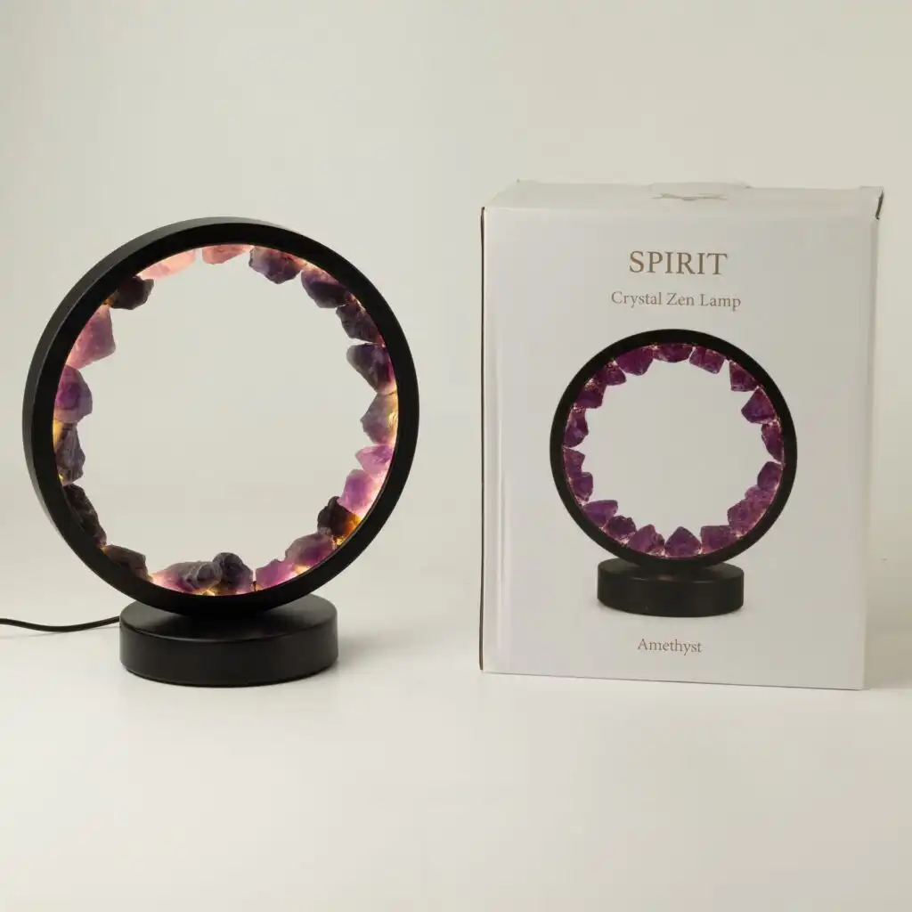 Gemstone Halo Lamp - Zen Spirit - Amethyst