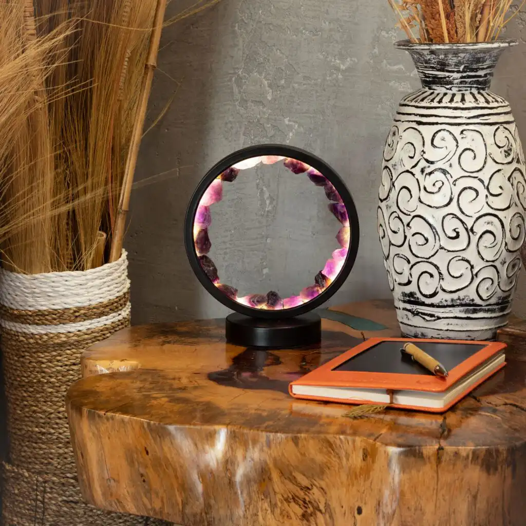Gemstone Halo Lamp - Zen Spirit - Amethyst