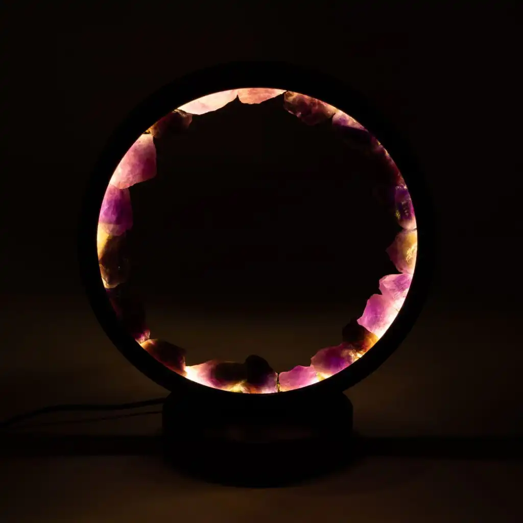 Gemstone Halo Lamp - Zen Spirit - Amethyst