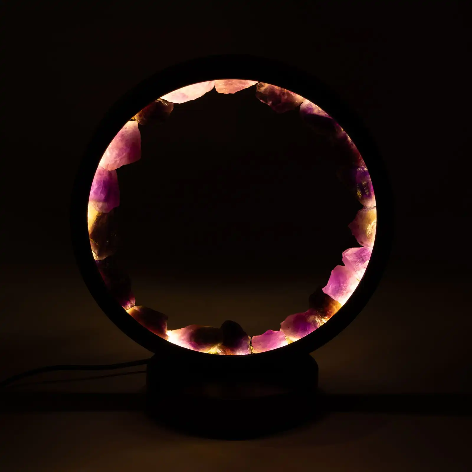 Gemstone Halo Lamp - Zen Spirit  - Amethyst
