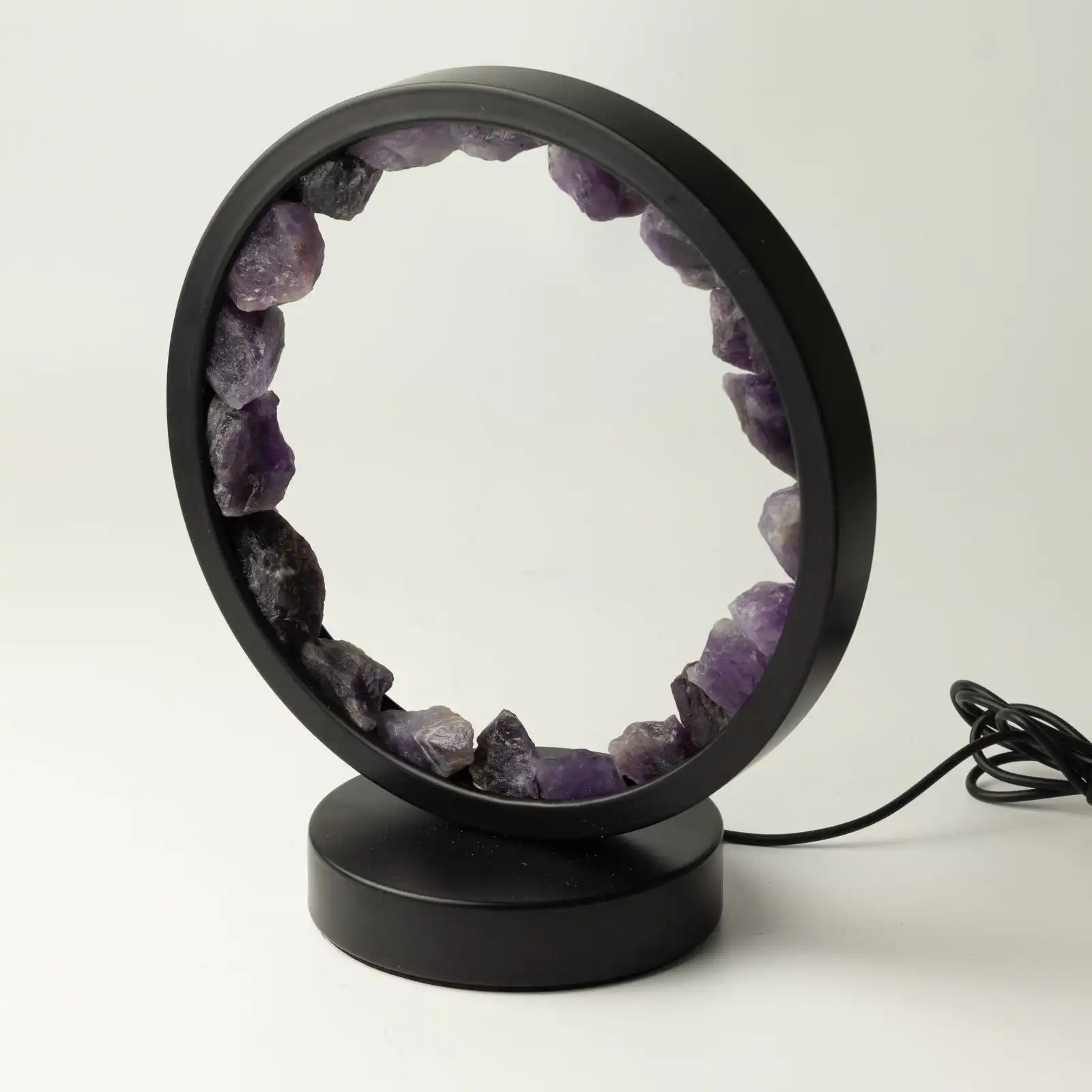 Gemstone Halo Lamp - Zen Spirit  - Amethyst