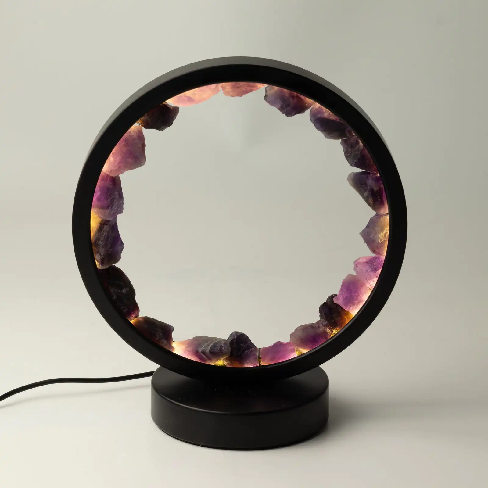 Gemstone Halo Lamp - Zen Spirit  - Amethyst