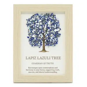 Gemstone Picture - Tree of Life - Lapiz (20x14.7x1cm)
