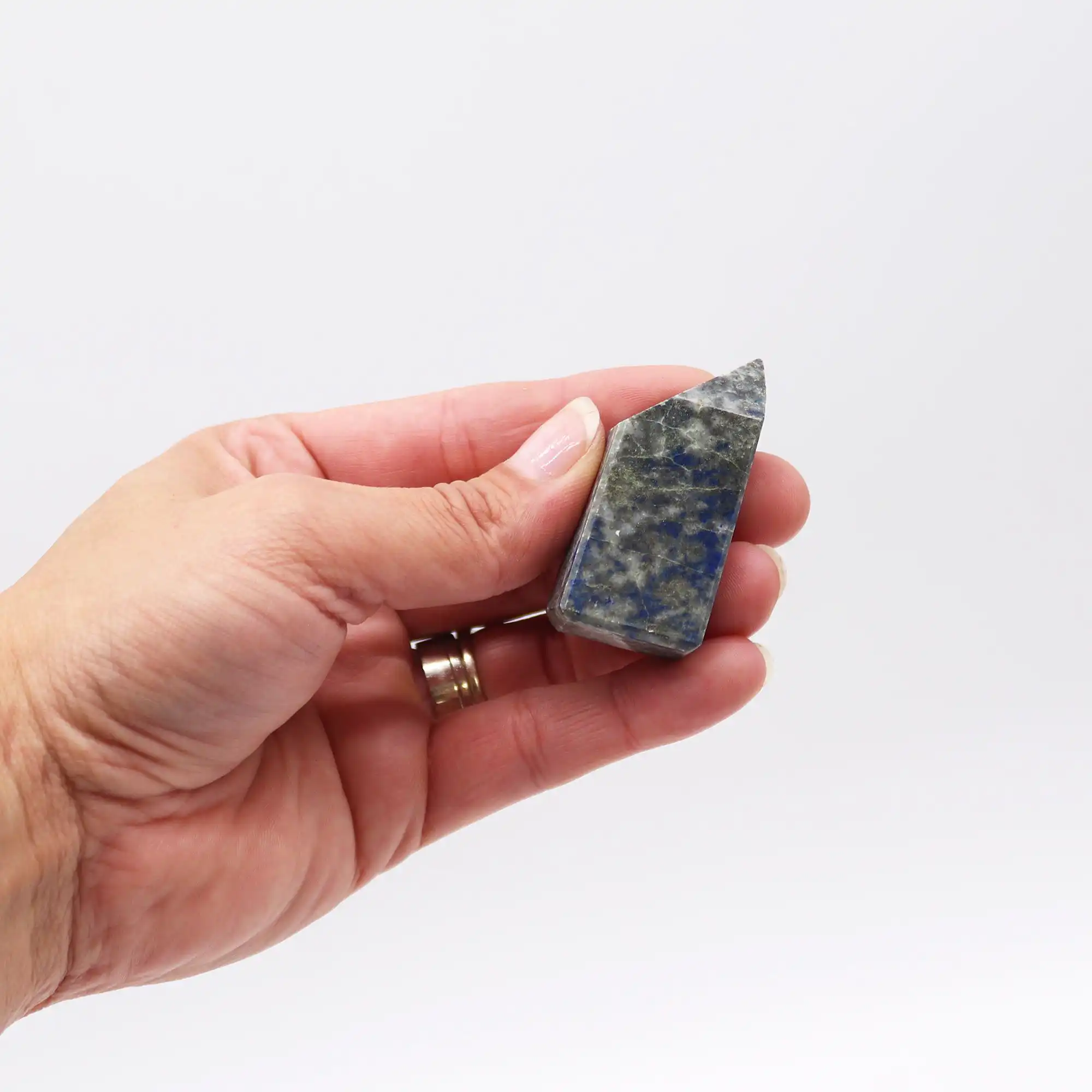 Gemstone Points approx 6cm (0.5KG) - Afghan Lapis (approx 8 pieces)