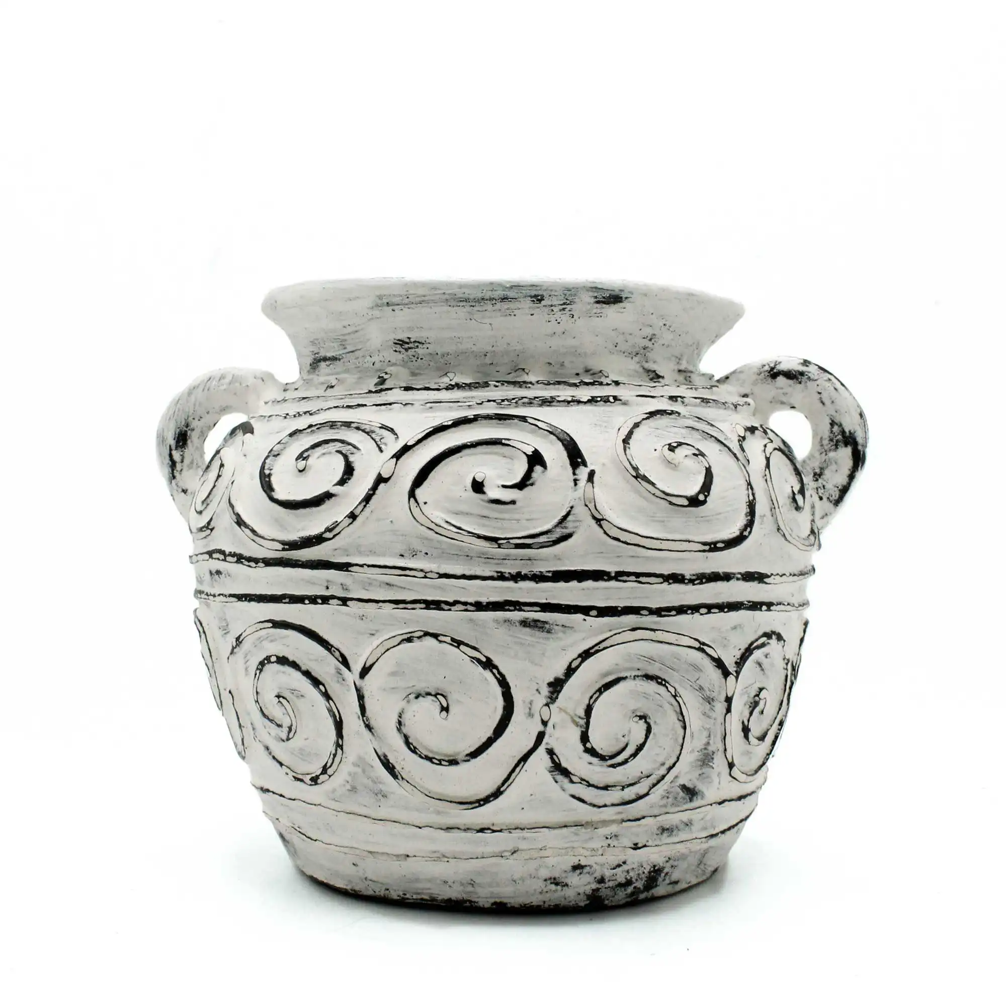 Greek Clay Plant Pot With Handles – Cream 15cm | www.artisangoods.co.uk 3 Greek Clay Plant Pot With Handles – Cream 15cm | www.artisangoods.co.uk 2