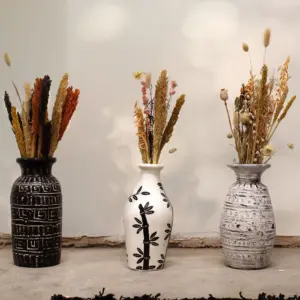 Greek Straight Vase – Chocolate | www.artisangoods.co.uk 4