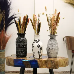 Greek Straight Vase – Chocolate | www.artisangoods.co.uk 2