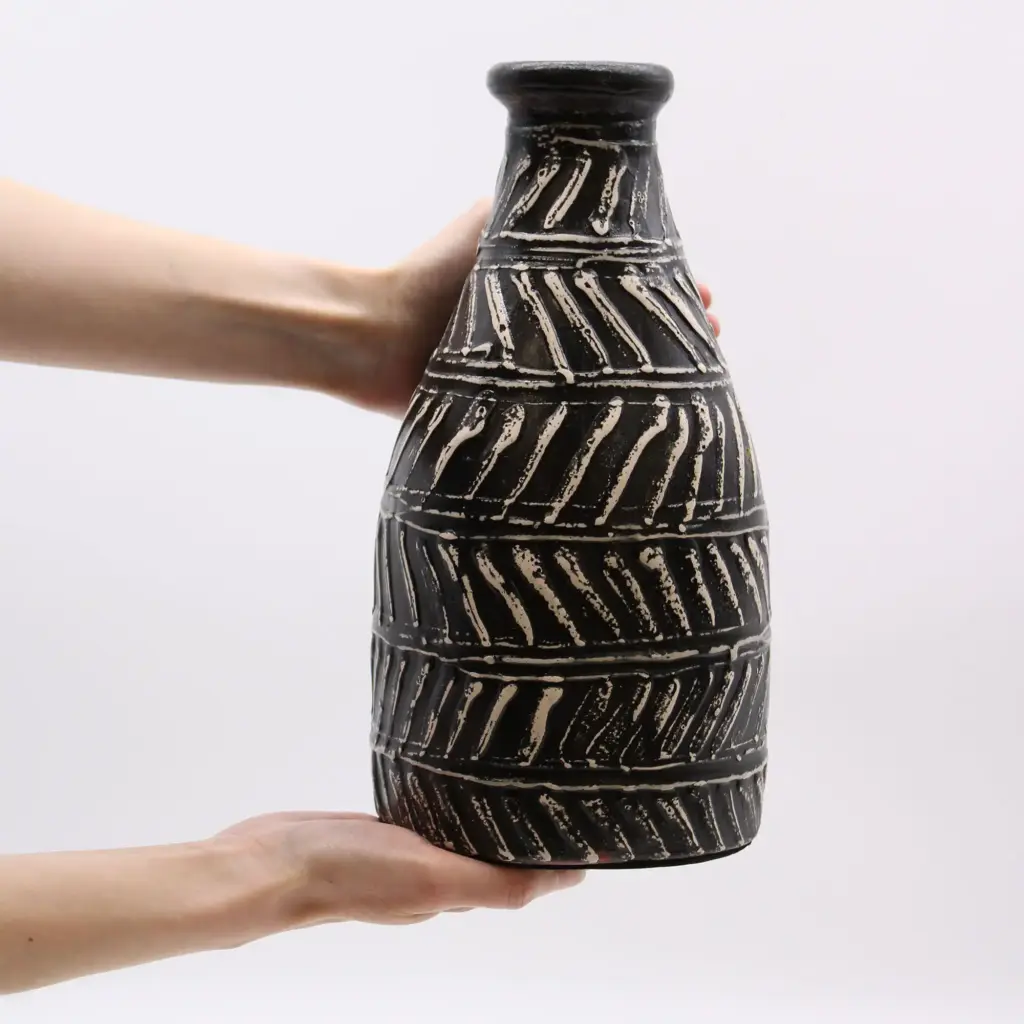 Greek Taper Vase – Chocolate | www.artisangoods.co.uk 5