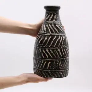 Greek Taper Vase – Chocolate | www.artisangoods.co.uk 5