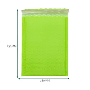 Green Poly Bubble Envelope (180×230+40mm) | www.artisangoods.co.uk 2