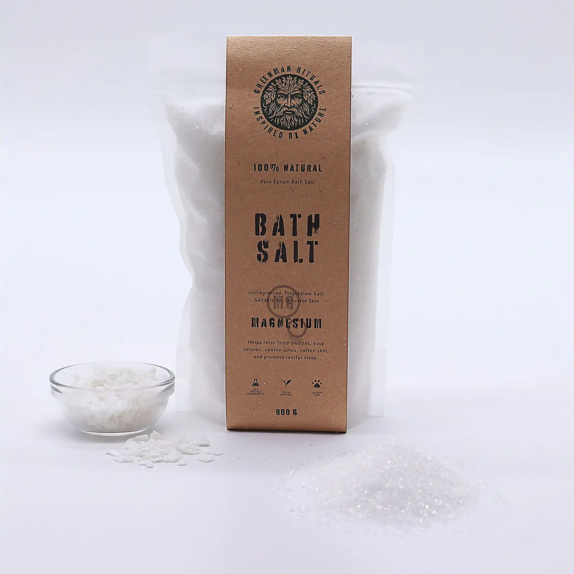 Greenman Rituals Magnesium Epsom Bath Salt – Pure Formula | www.artisangoods.co.uk 7 Greenman Rituals Magnesium Epsom Bath Salt – Pure Formula - Image 6