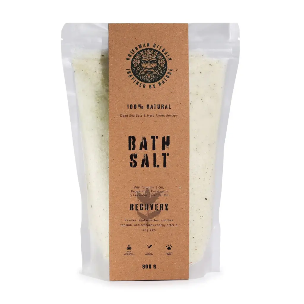 Greenman Rituals Menthol Aromatherapy Epsom Bath Salt – Recovery | www.artisangoods.co.uk 4