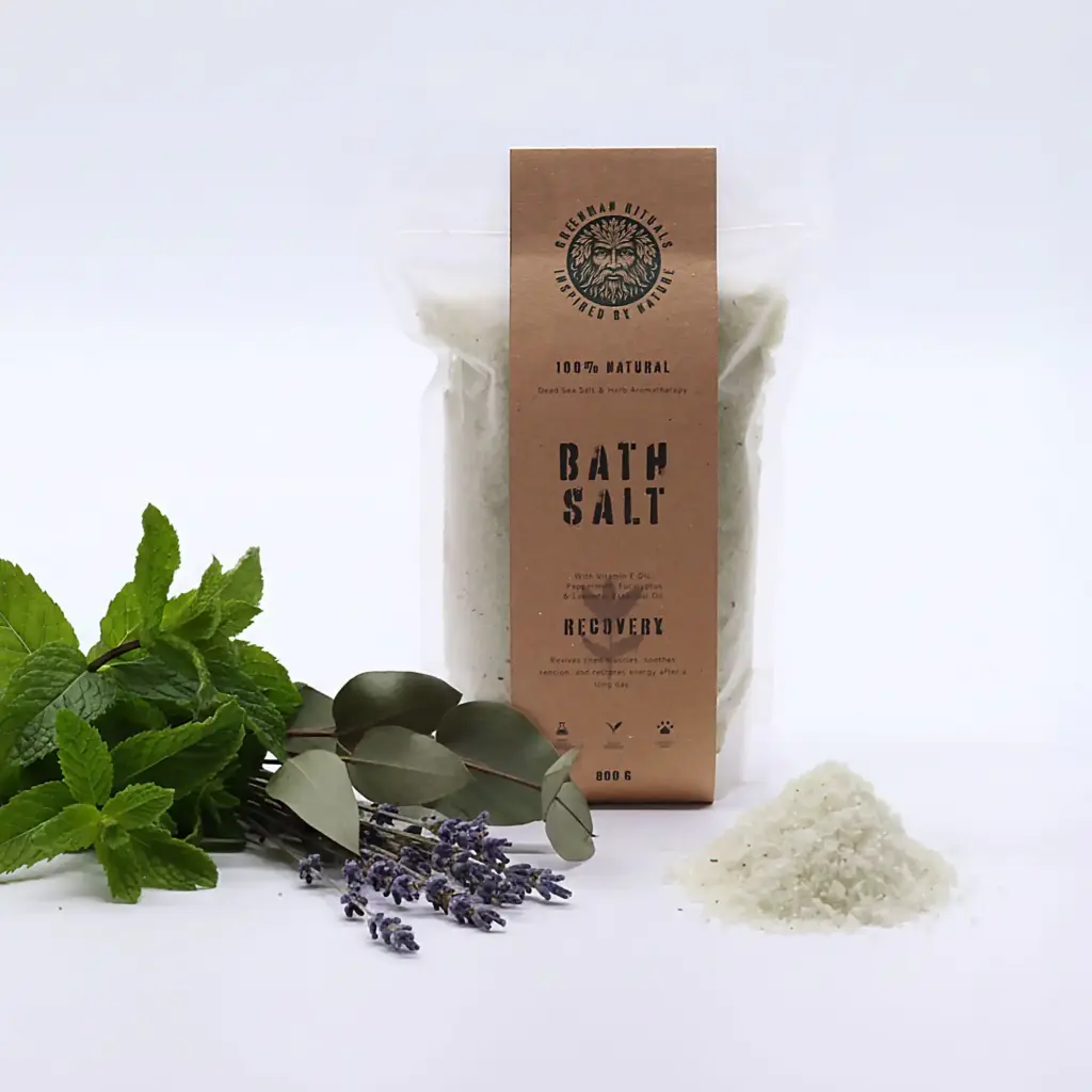 Greenman Rituals Menthol Aromatherapy Epsom Bath Salt – Recovery | www.artisangoods.co.uk 3