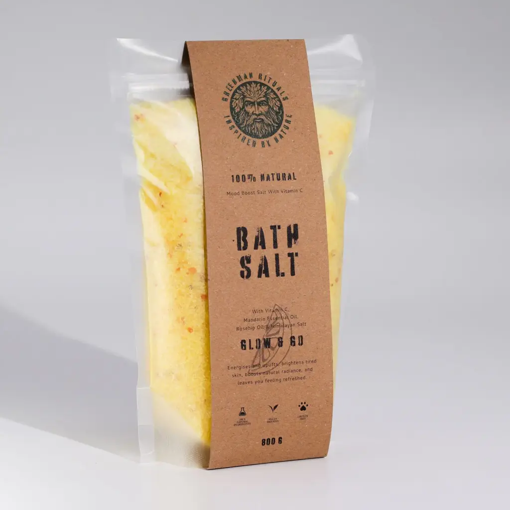 Greenman Rituals Vitamin C & Mandarin Epsom Bath Salt – Glow & Go | www.artisangoods.co.uk 5