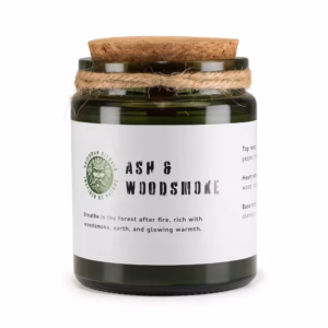 Greenman Woodwick Soy Candle – Ash & Woodsmoke | www.artisangoods.co.uk