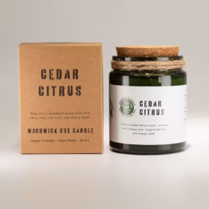 Greenman Woodwick Soy Candle – Cedar Citrus | www.artisangoods.co.uk 4