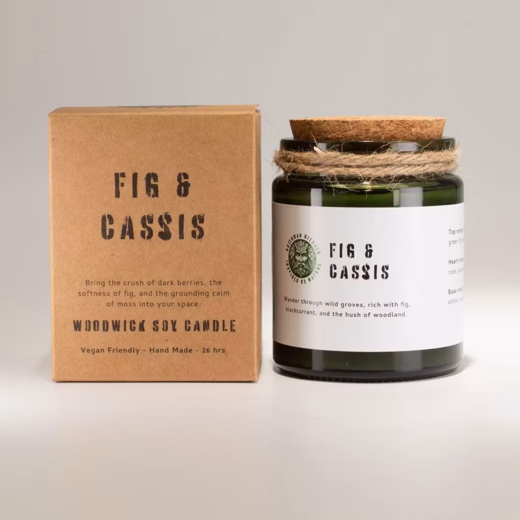 Greenman Woodwick Soy Candle – Fig & Cassis | www.artisangoods.co.uk 2 Greenman Woodwick Soy Candle – Fig & Cassis | www.artisangoods.co.uk 2