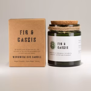 Greenman Woodwick Soy Candle – Fig & Cassis | www.artisangoods.co.uk 2