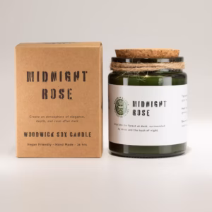 Greenman Woodwick Soy Candle – Midnight Rose | www.artisangoods.co.uk 3