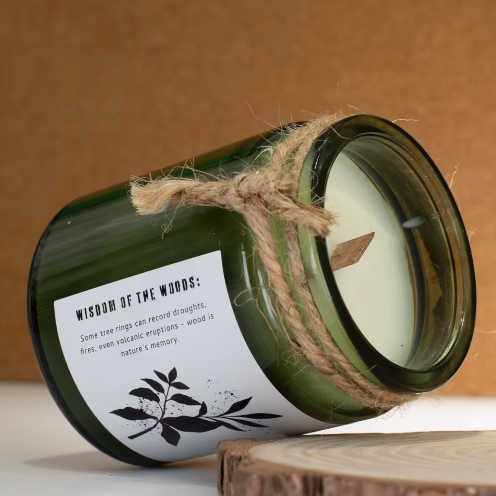 Greenman Woodwick Soy Candle – Sage & Mintwood | www.artisangoods.co.uk 5
