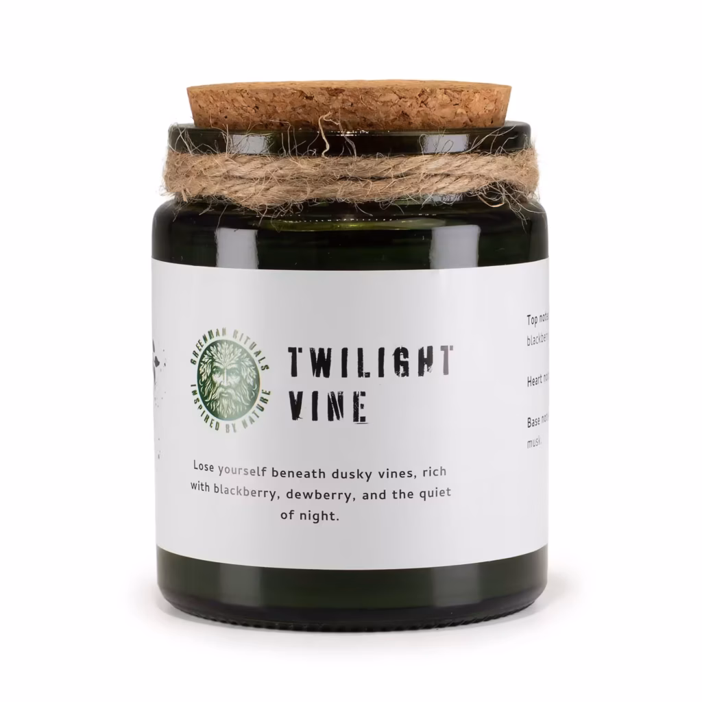 Greenman Woodwick Soy Candle – Twilight Vine | www.artisangoods.co.uk