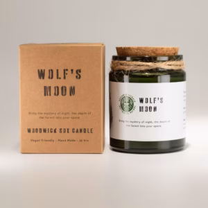 Greenman Woodwick Soy Candle – Wolf’s Moon | www.artisangoods.co.uk 3
