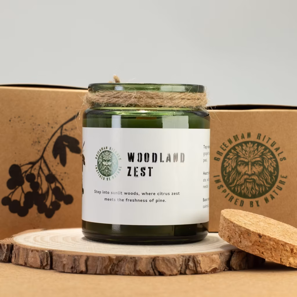 Greenman Woodwick Soy Candle – Woodland Zest | www.artisangoods.co.uk 5